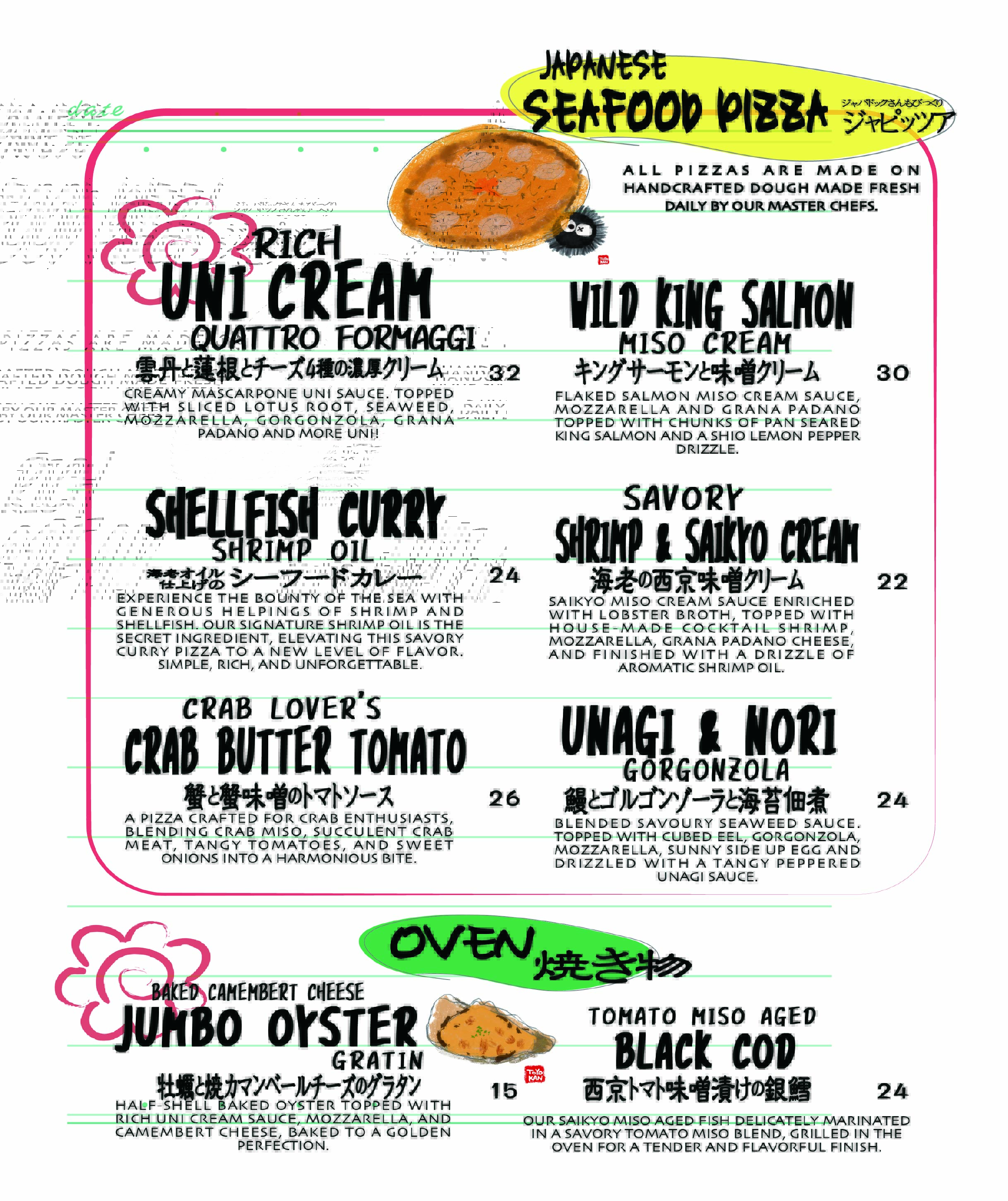 Food menu
