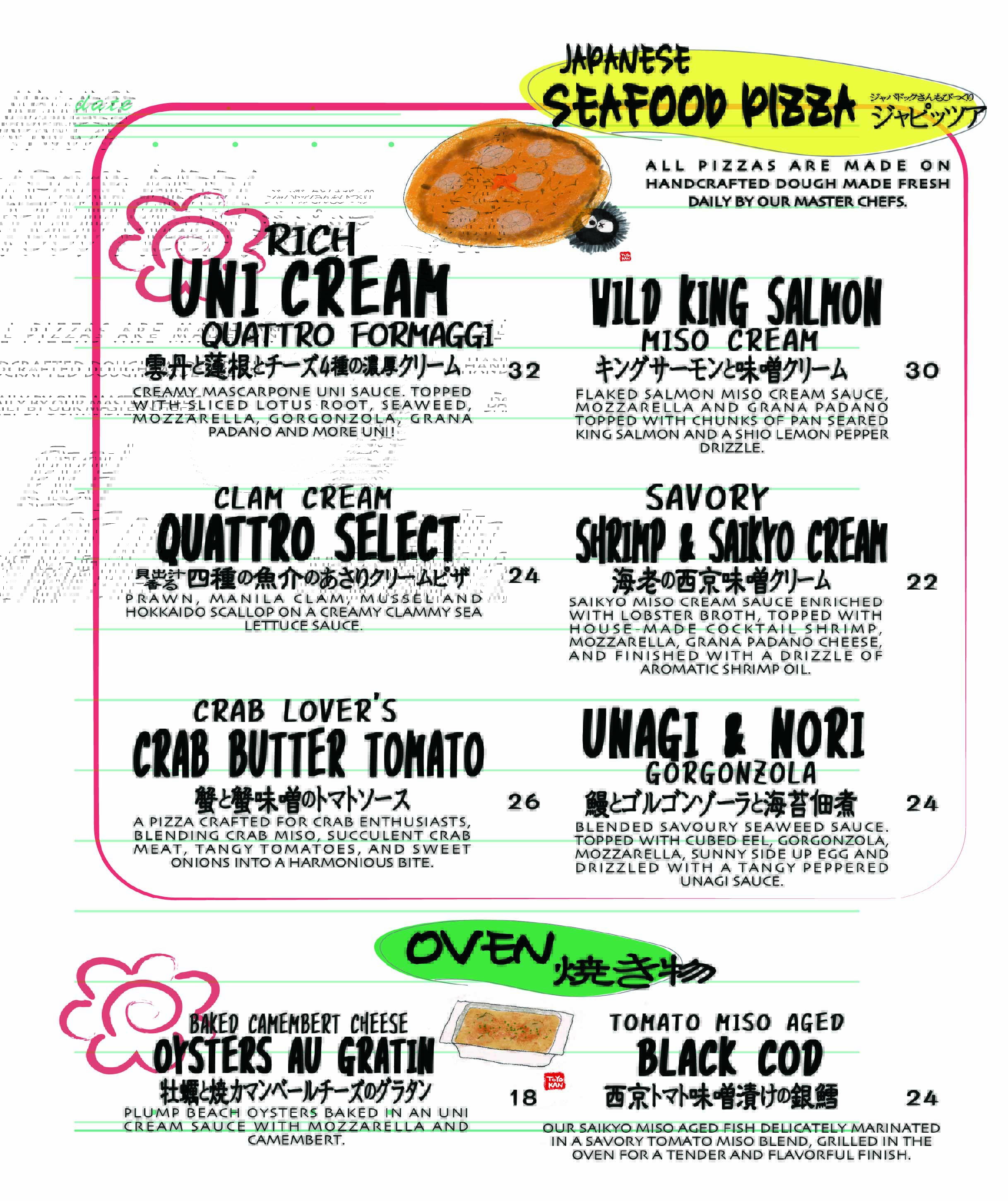 Food menu